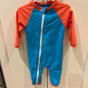 No zone Blue and Orange Kids' Swimsuit 12-18m